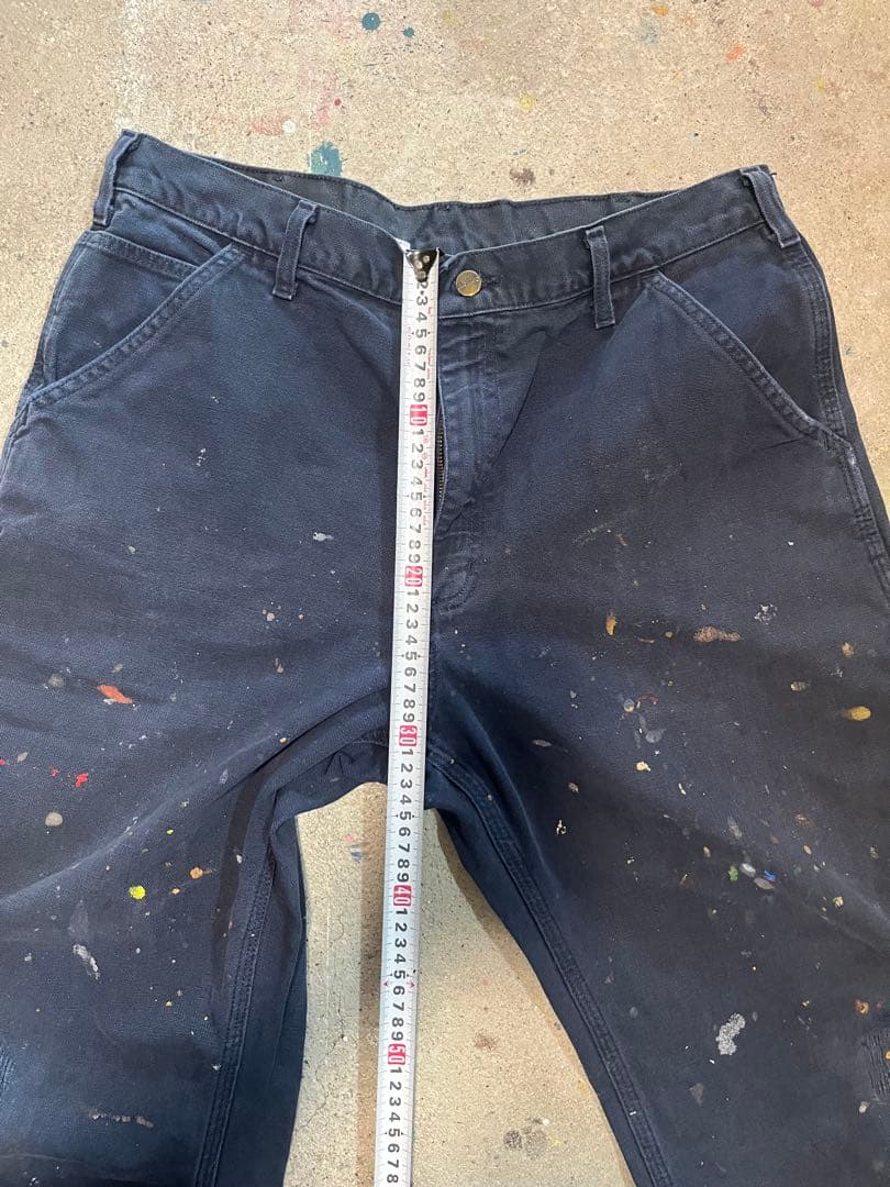 Carhartt ペインター　ペンキ　ネイビー　w36 90s