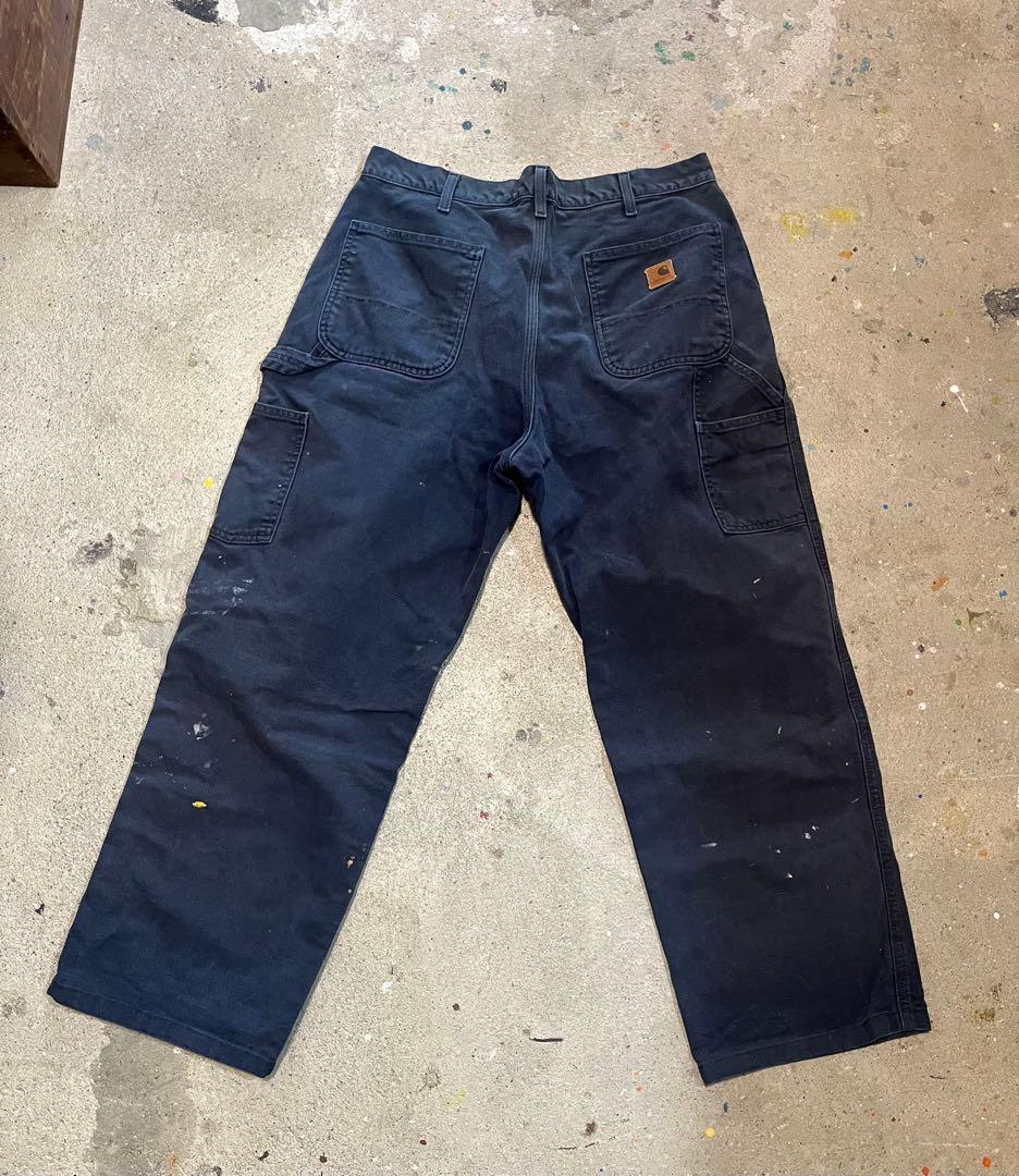 Carhartt ペインター　ペンキ　ネイビー　w36 90s