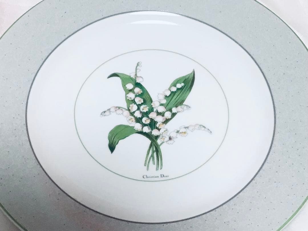 クリスチャンディオール・ミリラフォーレ・すずらん・ミート皿〓5枚セット・未使用品