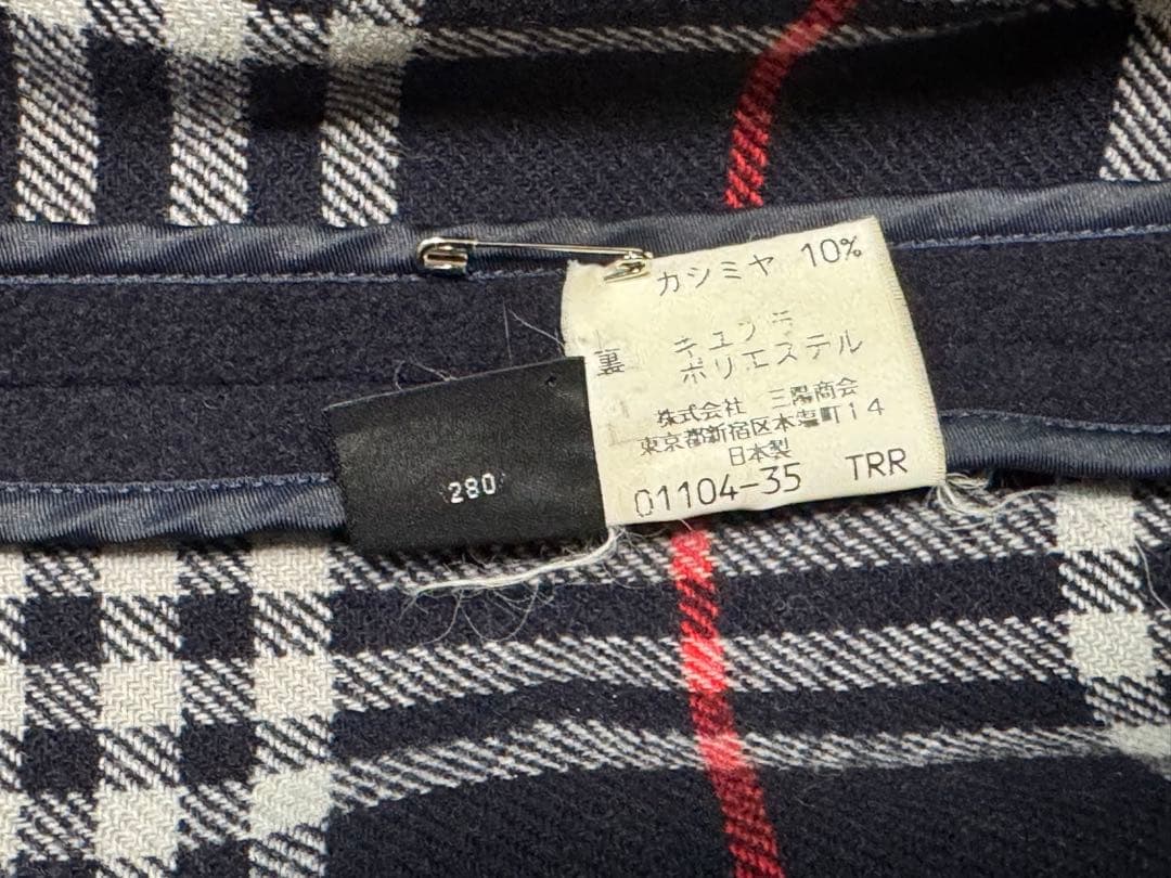 Burberry バーバリー ネイビー ダッフルコートメンズM