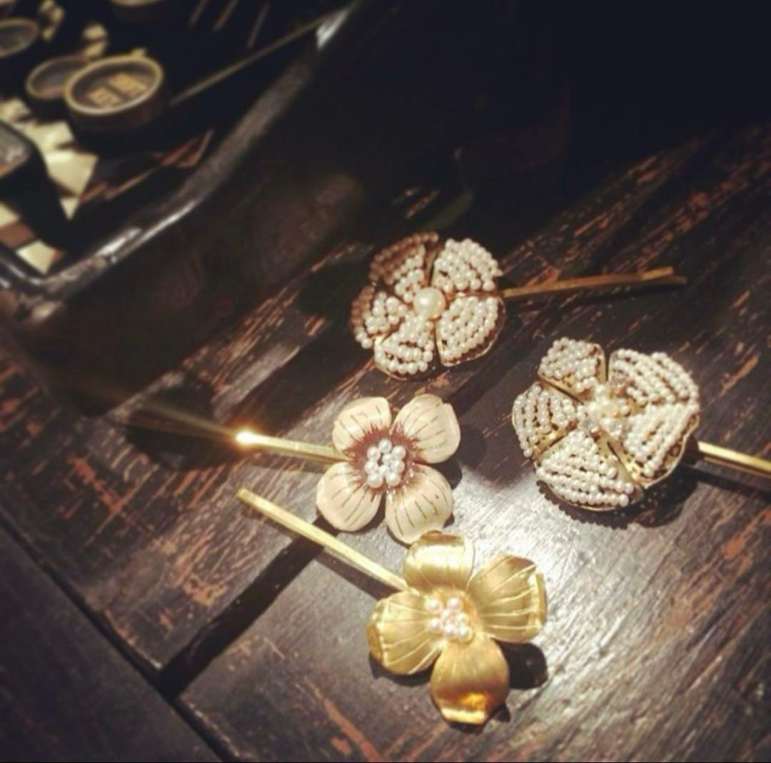 ⭐️希少⭐️ Chang Mee チャンミー　ヘアピン　ヘアアクセ　風間ゆみえ　梨花