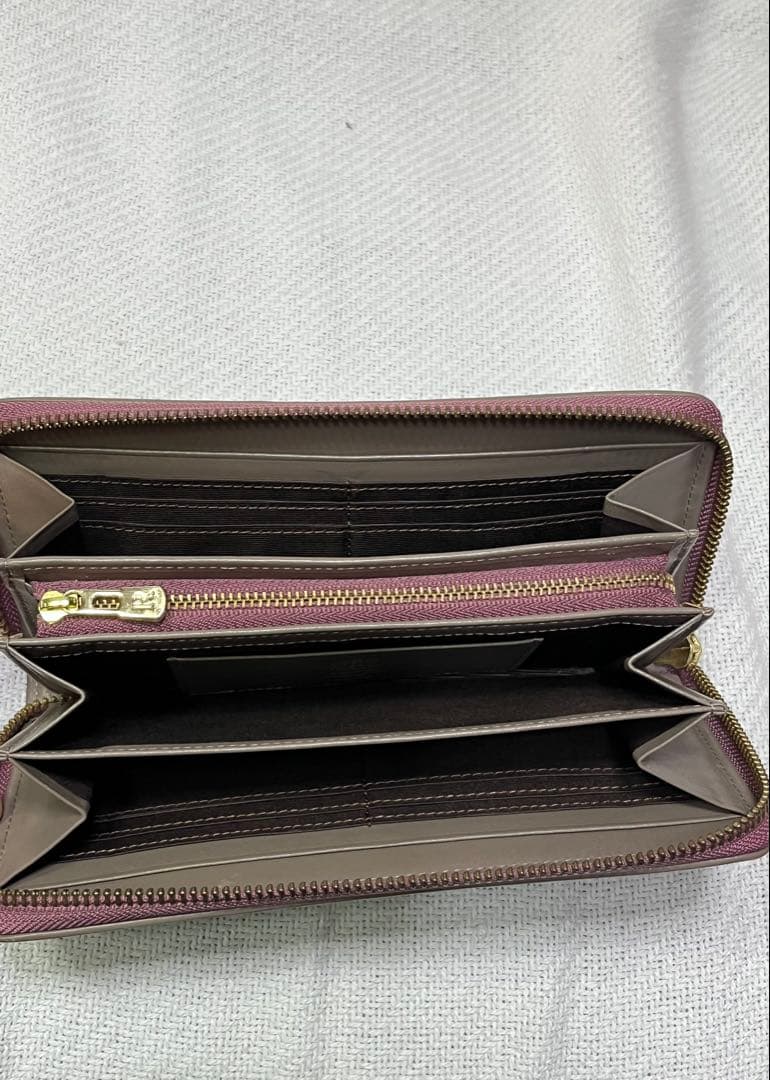極美品✨ russet 長財布 ラウンドジップウォレット グレーピンク