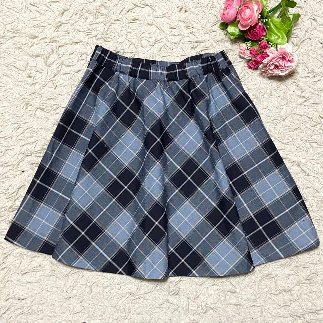 【極美品】 ポンポネット お受験スーツ フルセット チェック リボン サイズLL