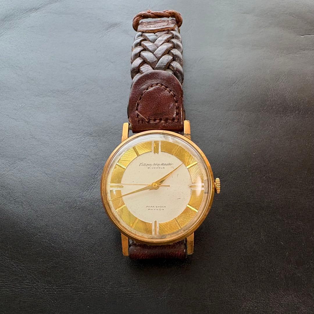 シチズン ニューマスター 21石 手巻き アンティーク時計 1960年代