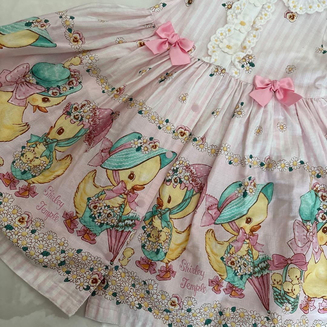 シャーリーテンプル♡あひるお出かけプリントシリーズ♡ワンピース100センチ美品