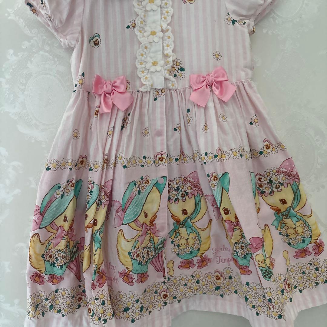 シャーリーテンプル♡あひるお出かけプリントシリーズ♡ワンピース100センチ美品