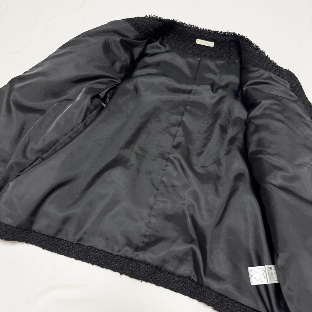 【極美品】Loungedress ラウンジドレス ツイードジャケット　ブラック