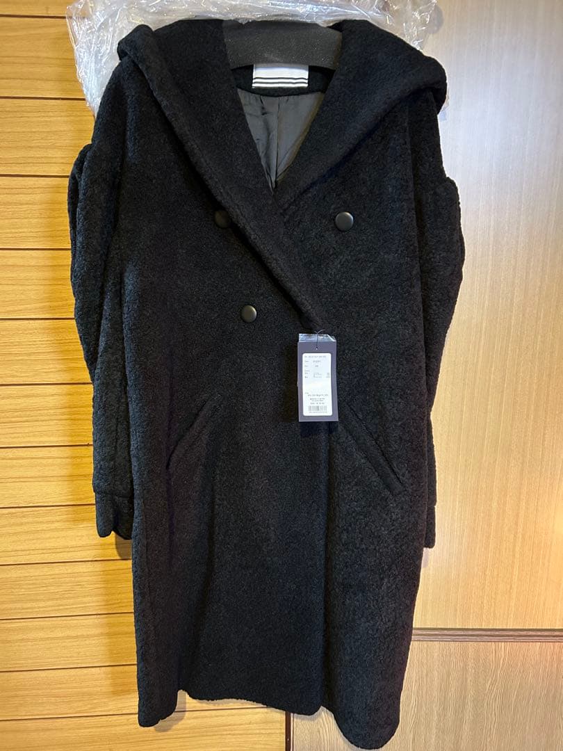 c*e様 ボーダーズアットバルコニー　ボアコート黒　新品