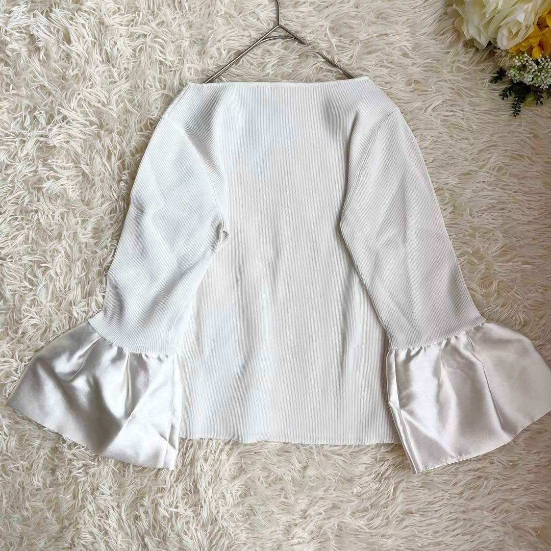 セルフォード CELFORD ベルスリーブリブニットプルオーバー 38