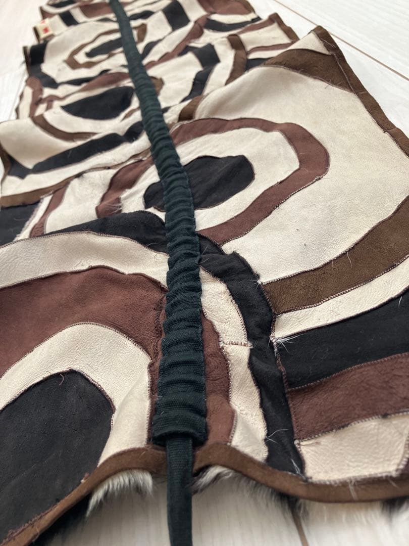 MARNI 円形模様 ファーショール