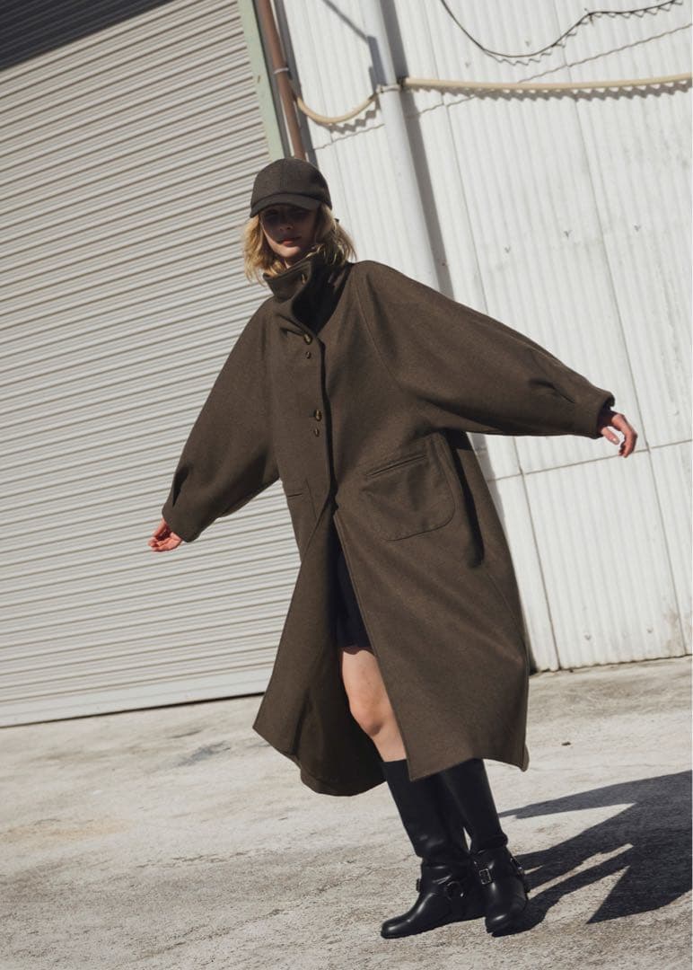 ジャケット・アウター raglan volume sleeve over coat