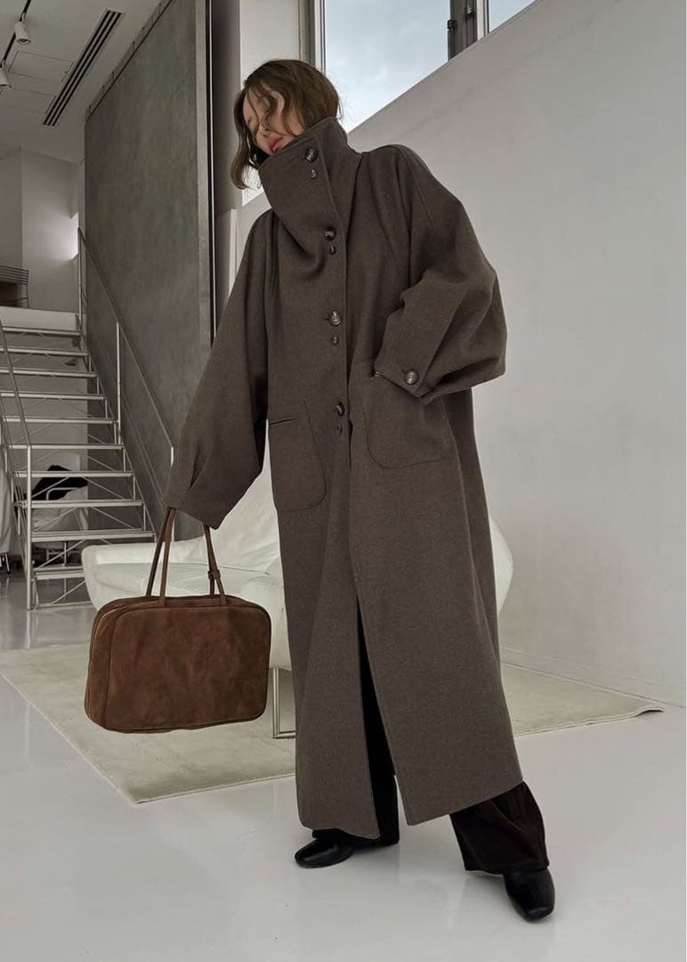 ジャケット・アウター raglan volume sleeve over coat