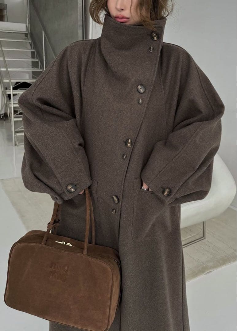 ジャケット・アウター raglan volume sleeve over coat