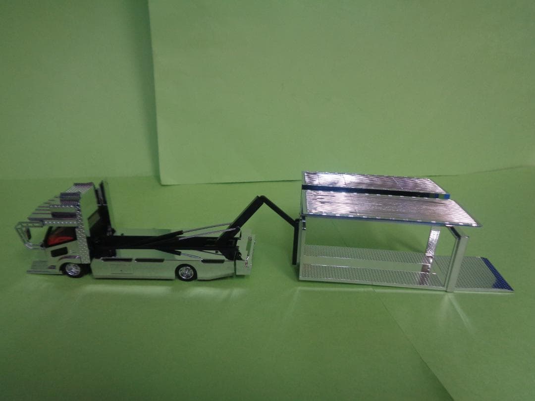 マイクロターボ　1/64　デコトラ　アルミパネル　積載車