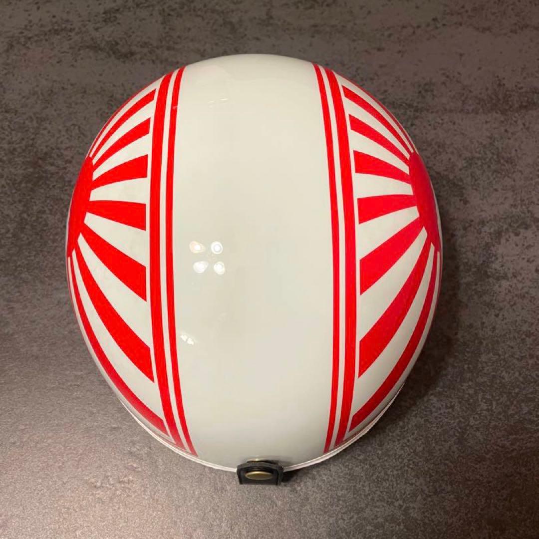 コルク半　富士　日章　カスタム　マーシャル　半キャップ　ヘルメット　バイク用