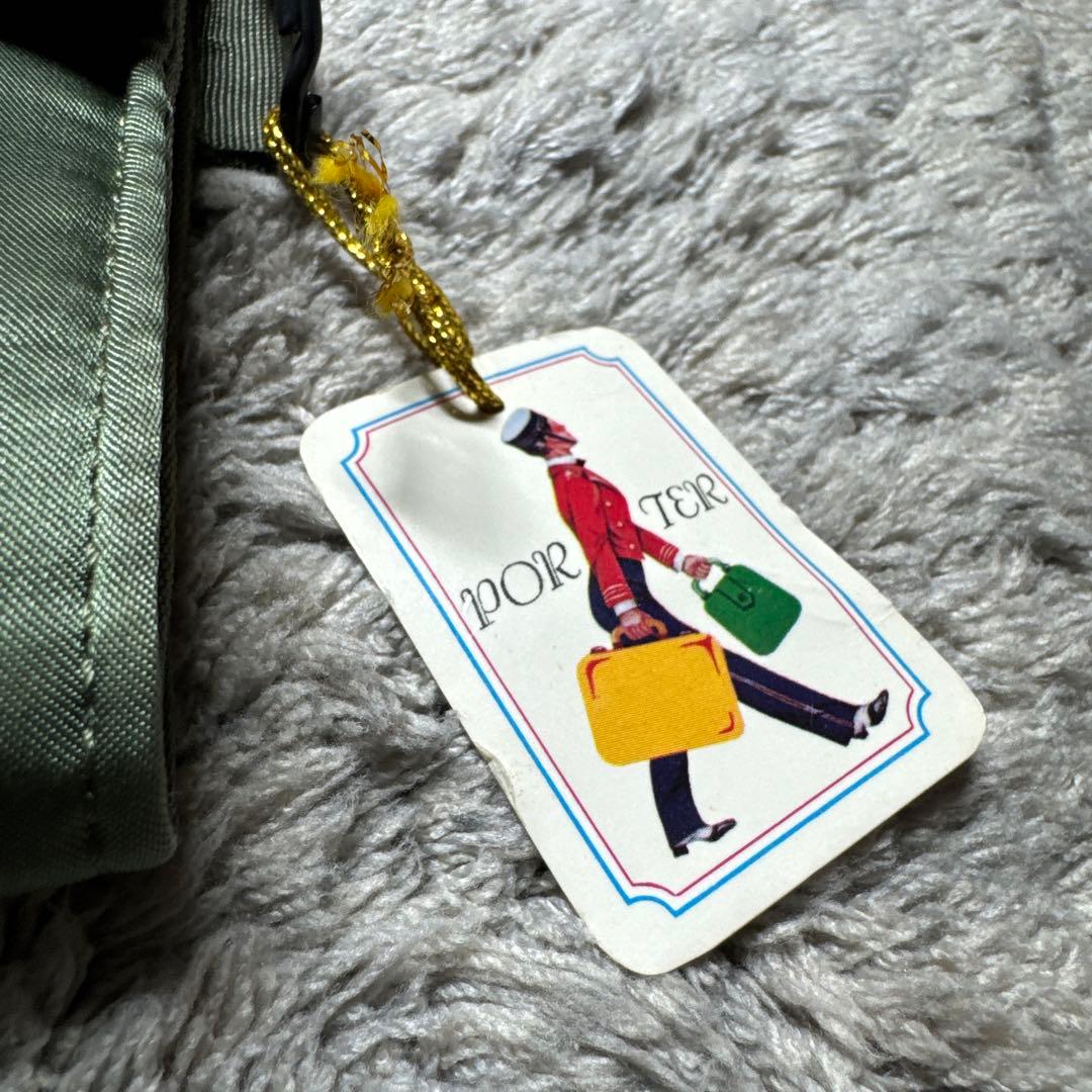 【未使用】PORTER タンカー 三つ折り財布 ポーター セージグリーン 財布
