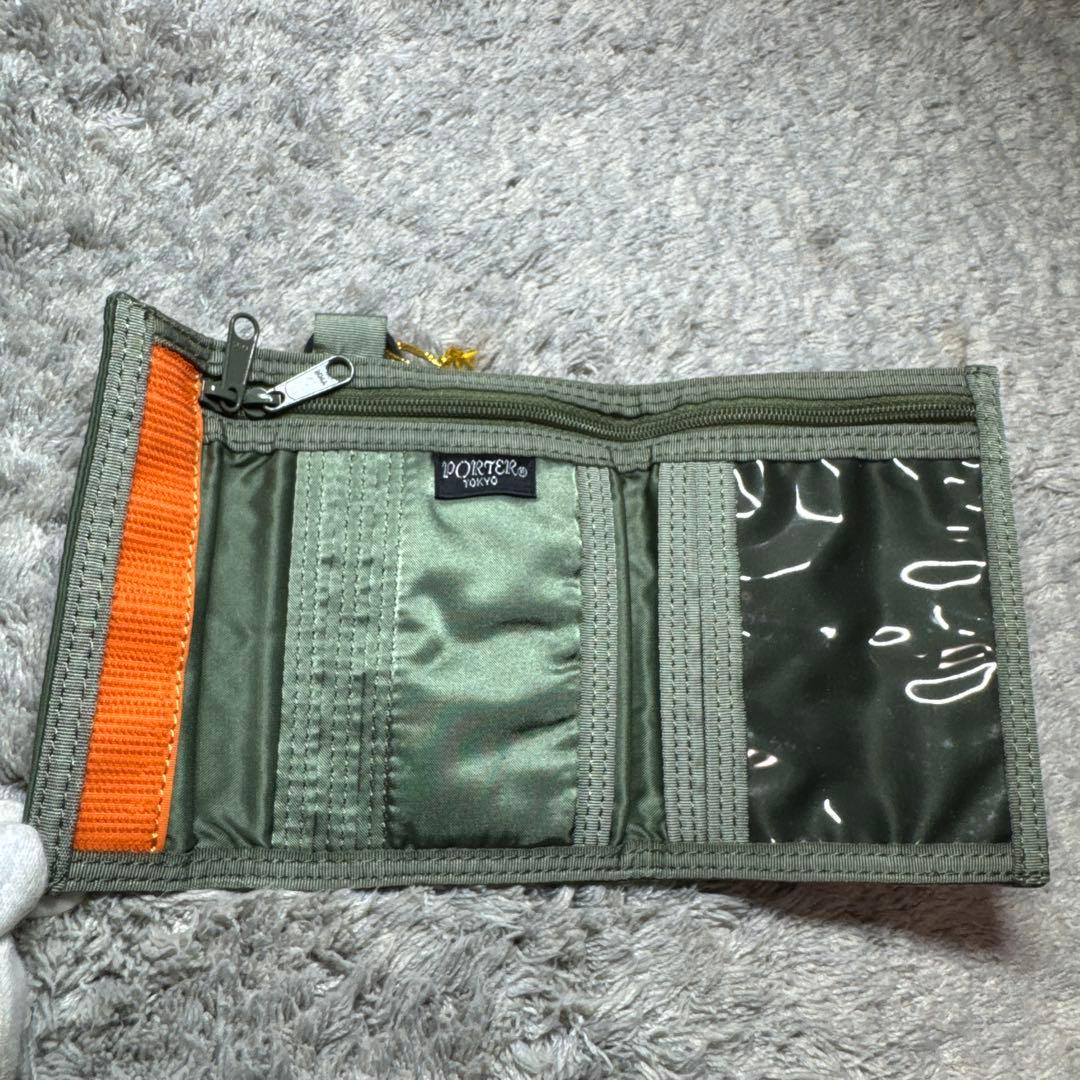 【未使用】PORTER タンカー 三つ折り財布 ポーター セージグリーン 財布