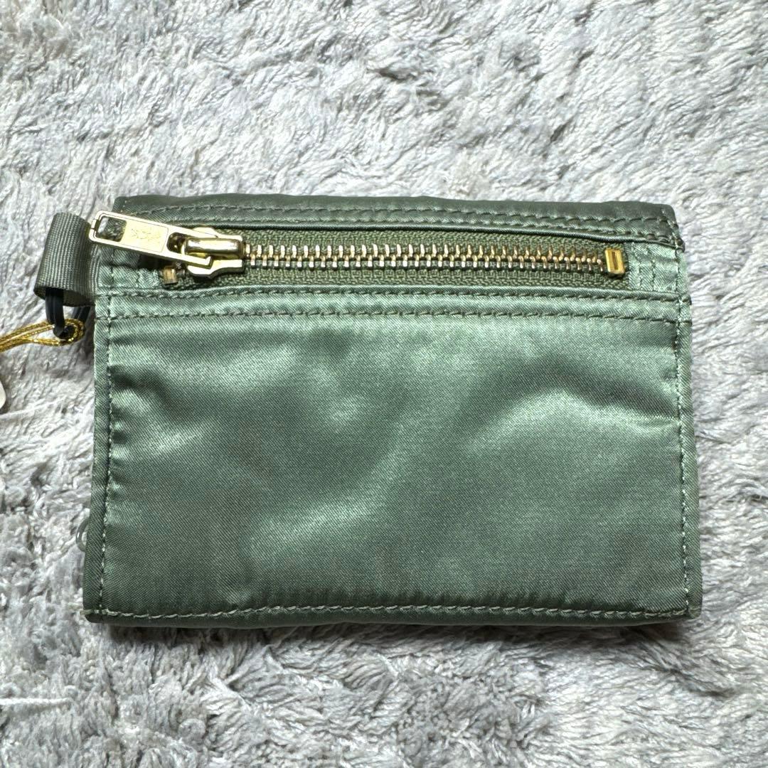 【未使用】PORTER タンカー 三つ折り財布 ポーター セージグリーン 財布