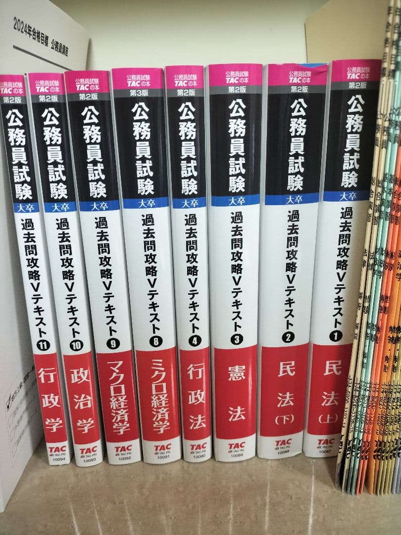 TAC公務員講座 問題集 大卒 公務員試験　専門試験　2024合格目標