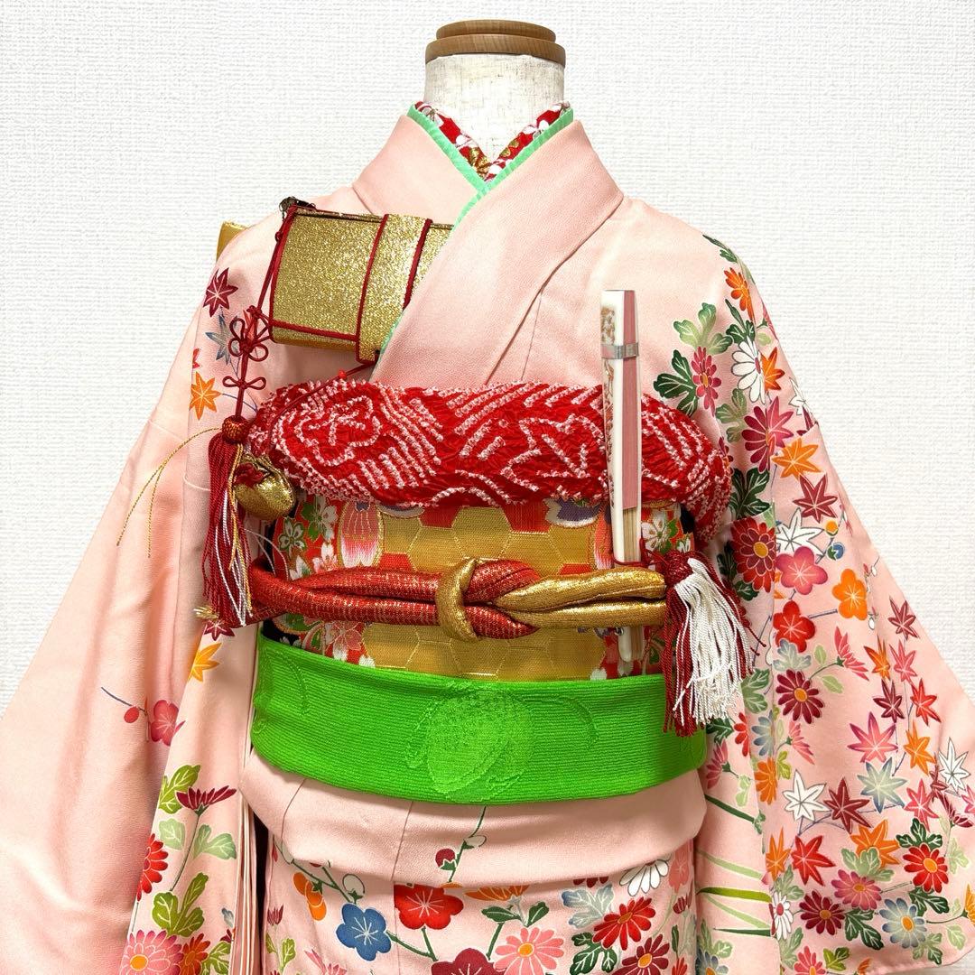 七五三　正絹　着物セット　7歳