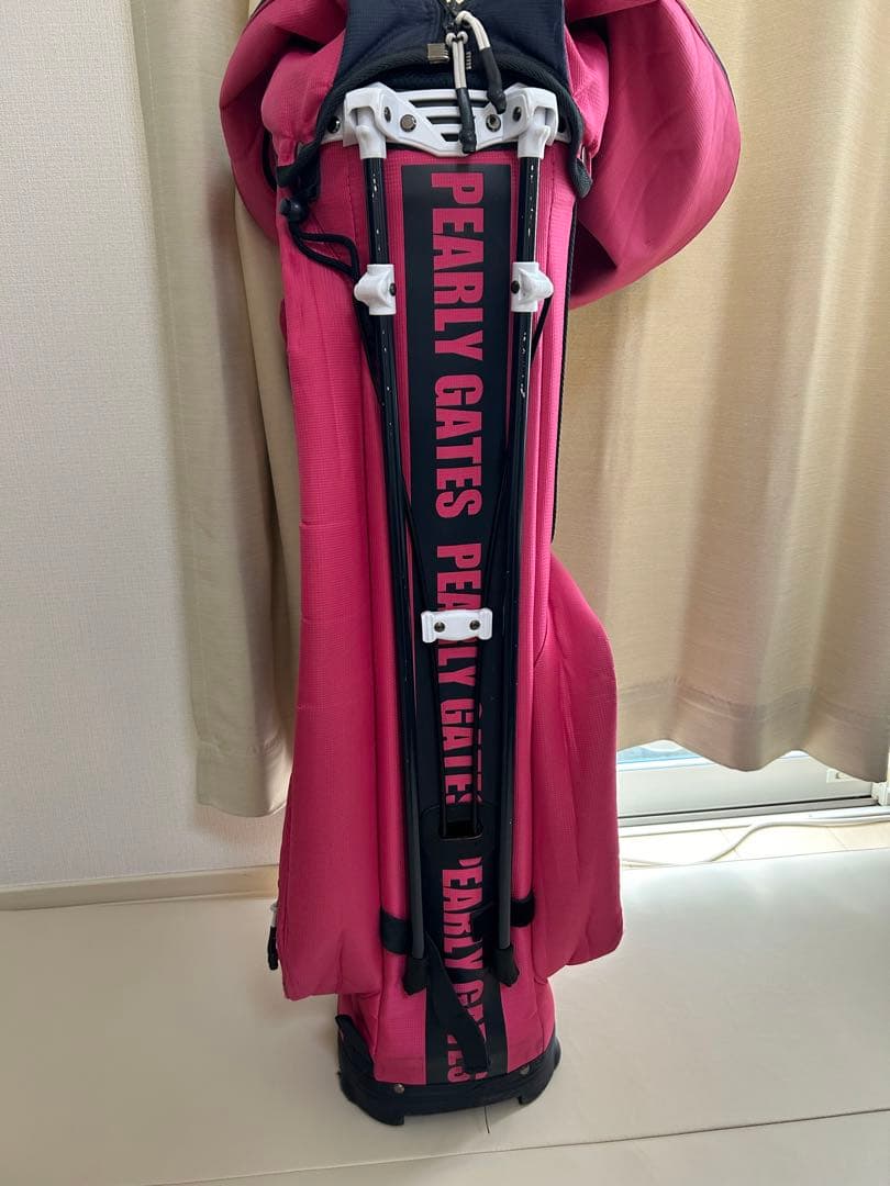 PEARLY GATES PG689 ゴルフバッグ ピンク軽量スタンド