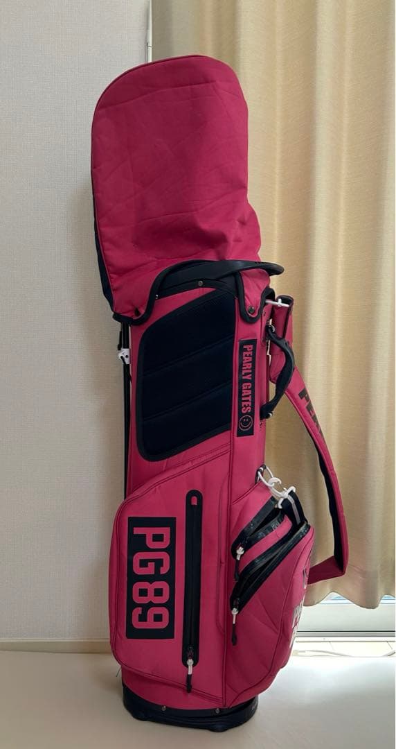 PEARLY GATES PG689 ゴルフバッグ ピンク軽量スタンド