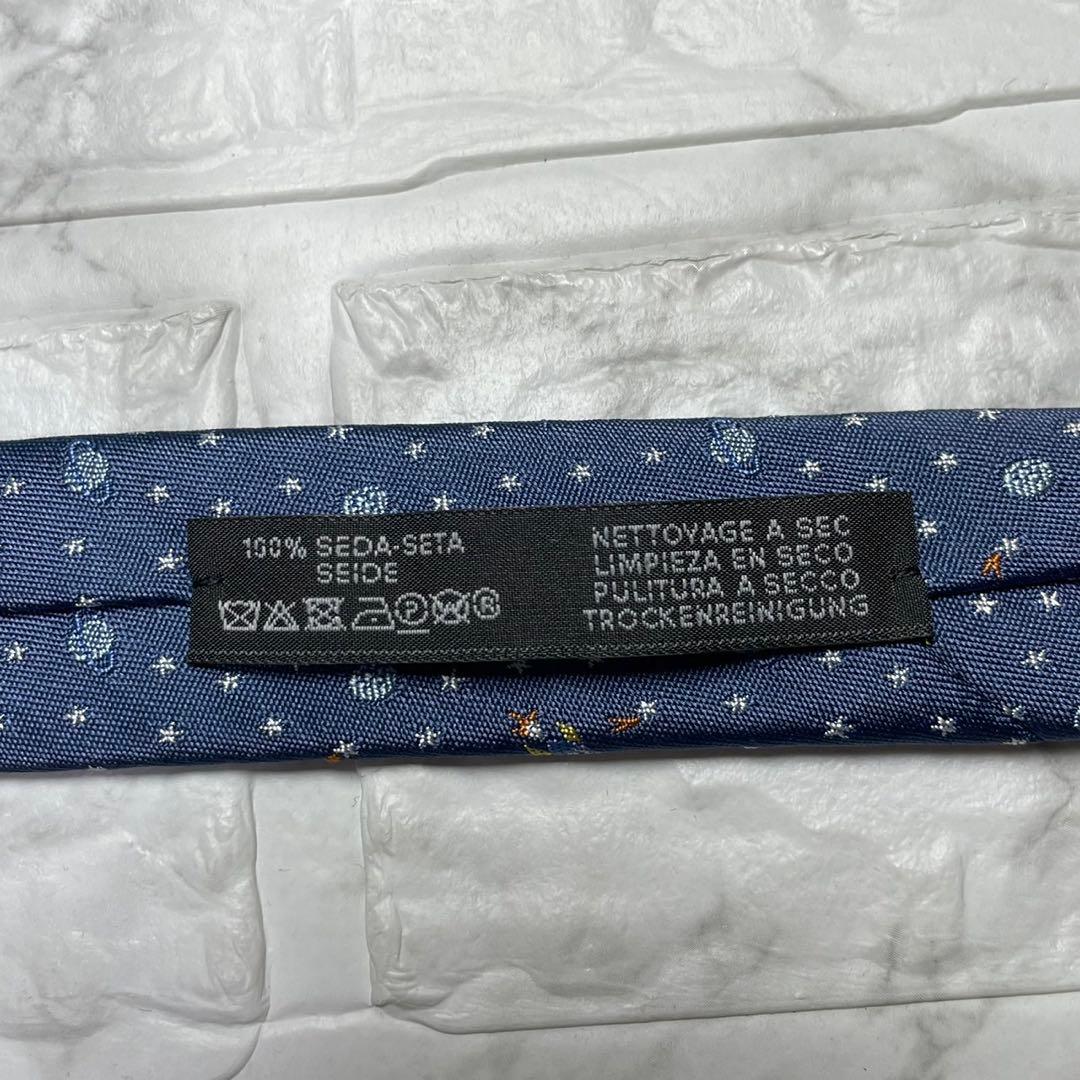 HERMES エルメス　ネクタイ　ヴェール・ランフィニ　宇宙　星　スーツ　カフス
