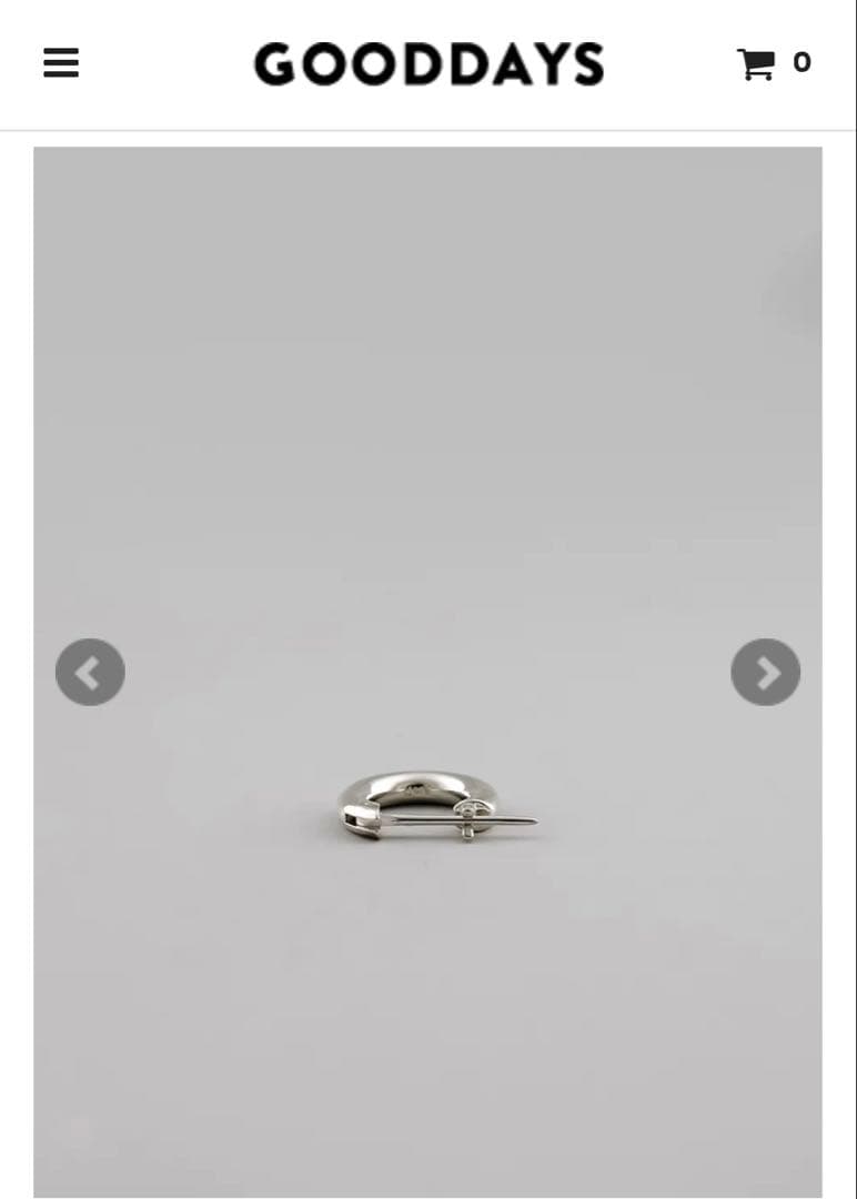 UNKNOWN. U310 PIERCE / SILVER 両耳