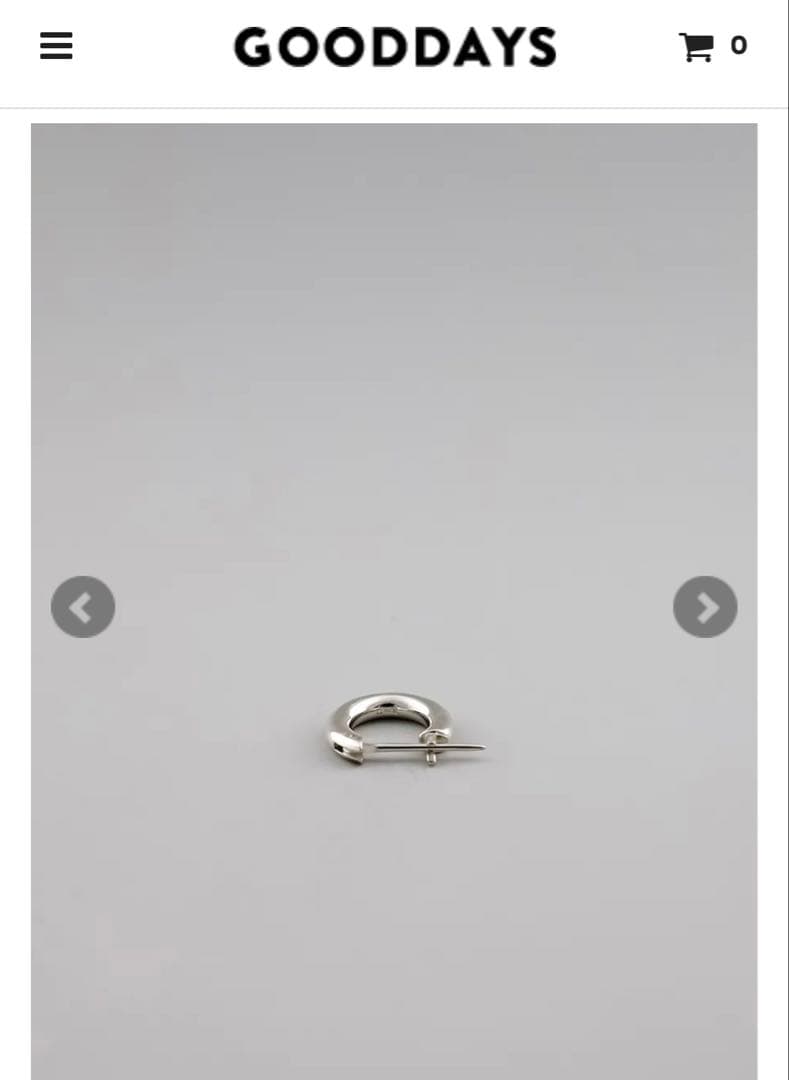 UNKNOWN. U310 PIERCE / SILVER 両耳