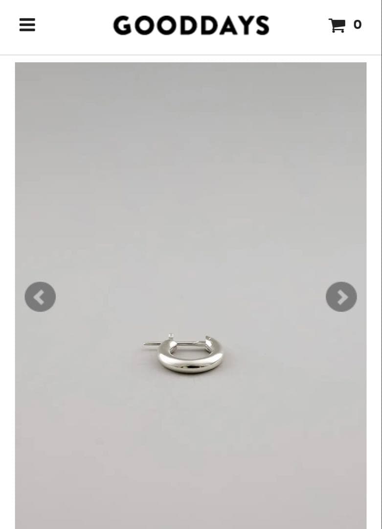 UNKNOWN. U310 PIERCE / SILVER 両耳