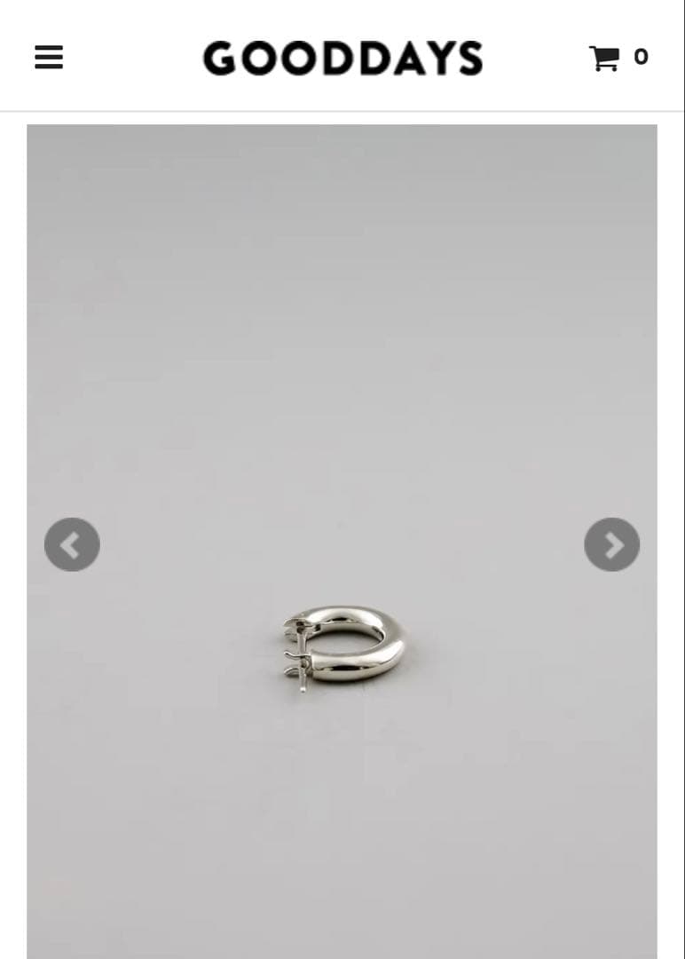 UNKNOWN. U310 PIERCE / SILVER 両耳