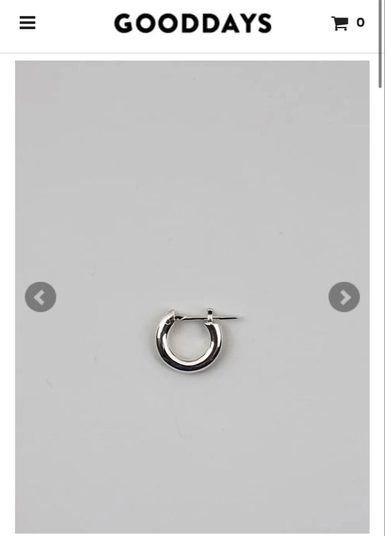 UNKNOWN. U310 PIERCE / SILVER 両耳