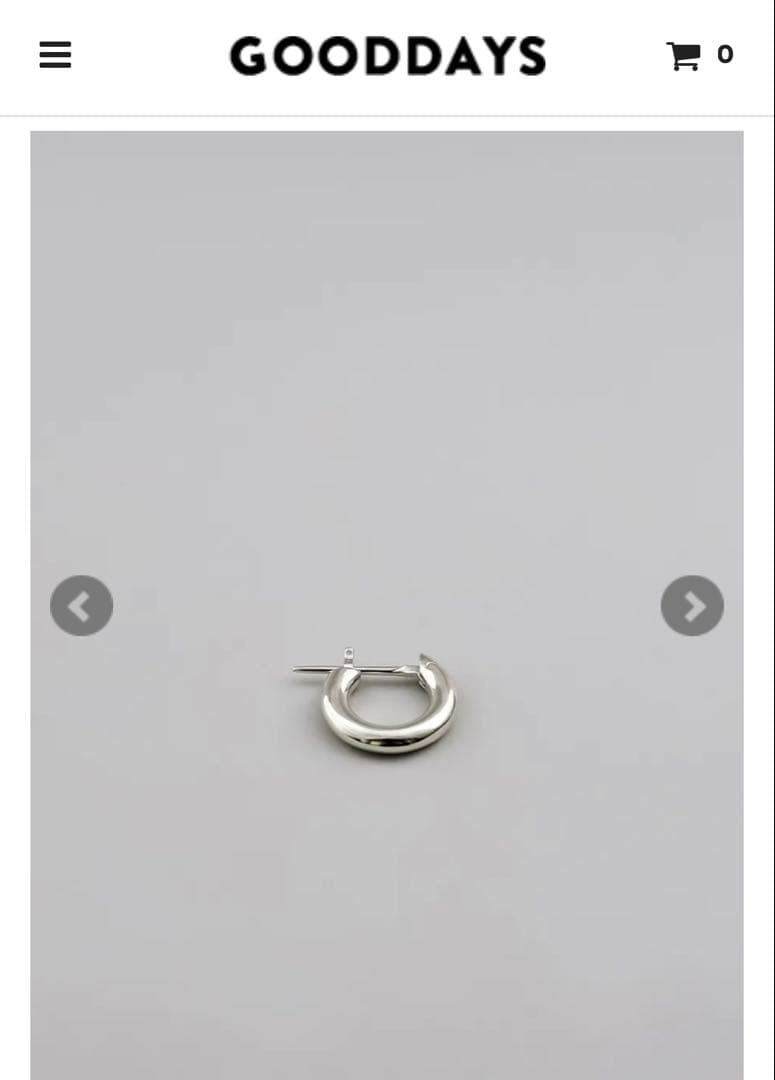 UNKNOWN. U310 PIERCE / SILVER 両耳