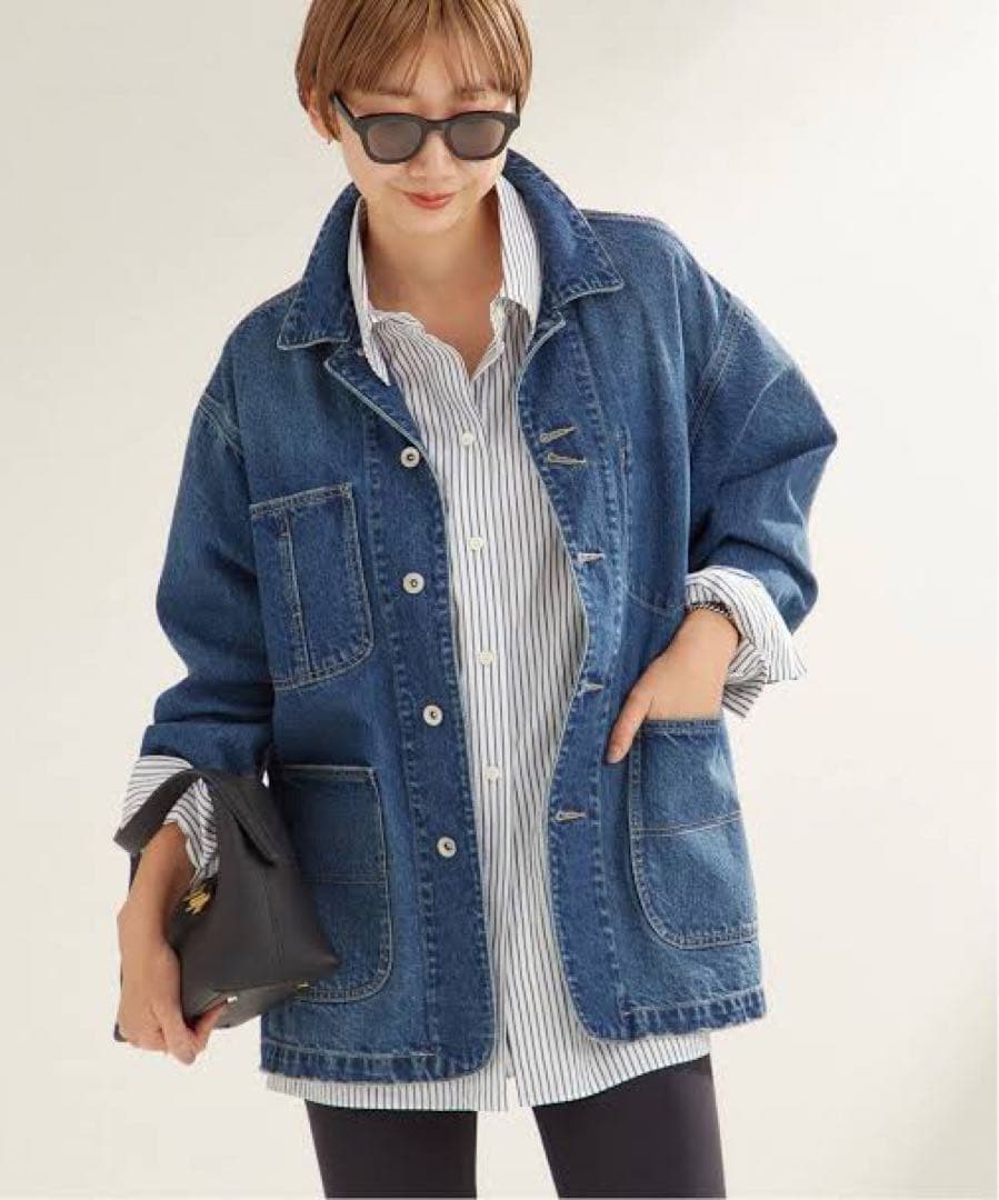 Plage新品紙タグ付き⭐️coverallデニムカバーオールジャケット