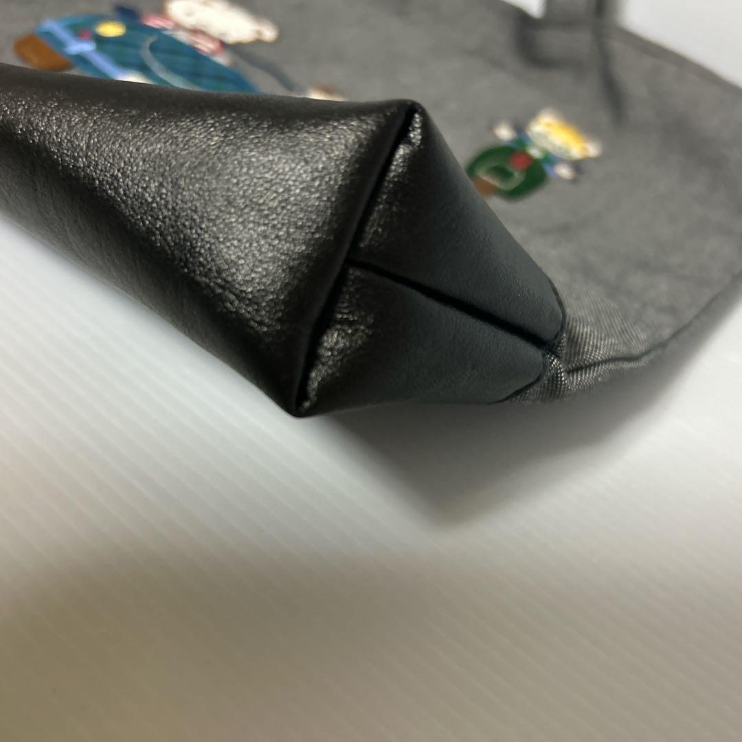 familiar トートバッグ　レッスンバッグ　ブラック ダークグレー　男の子