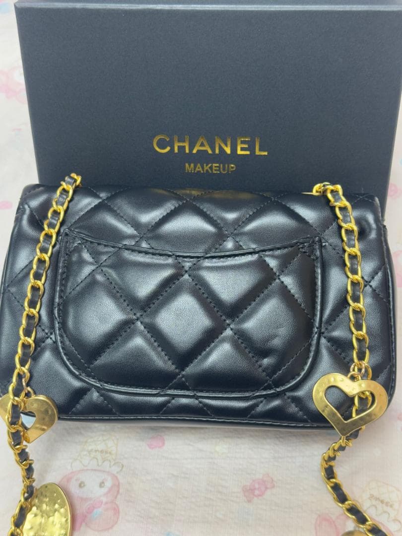 VIP顧客 ★ ブラックレザーショルダーバッグ okda