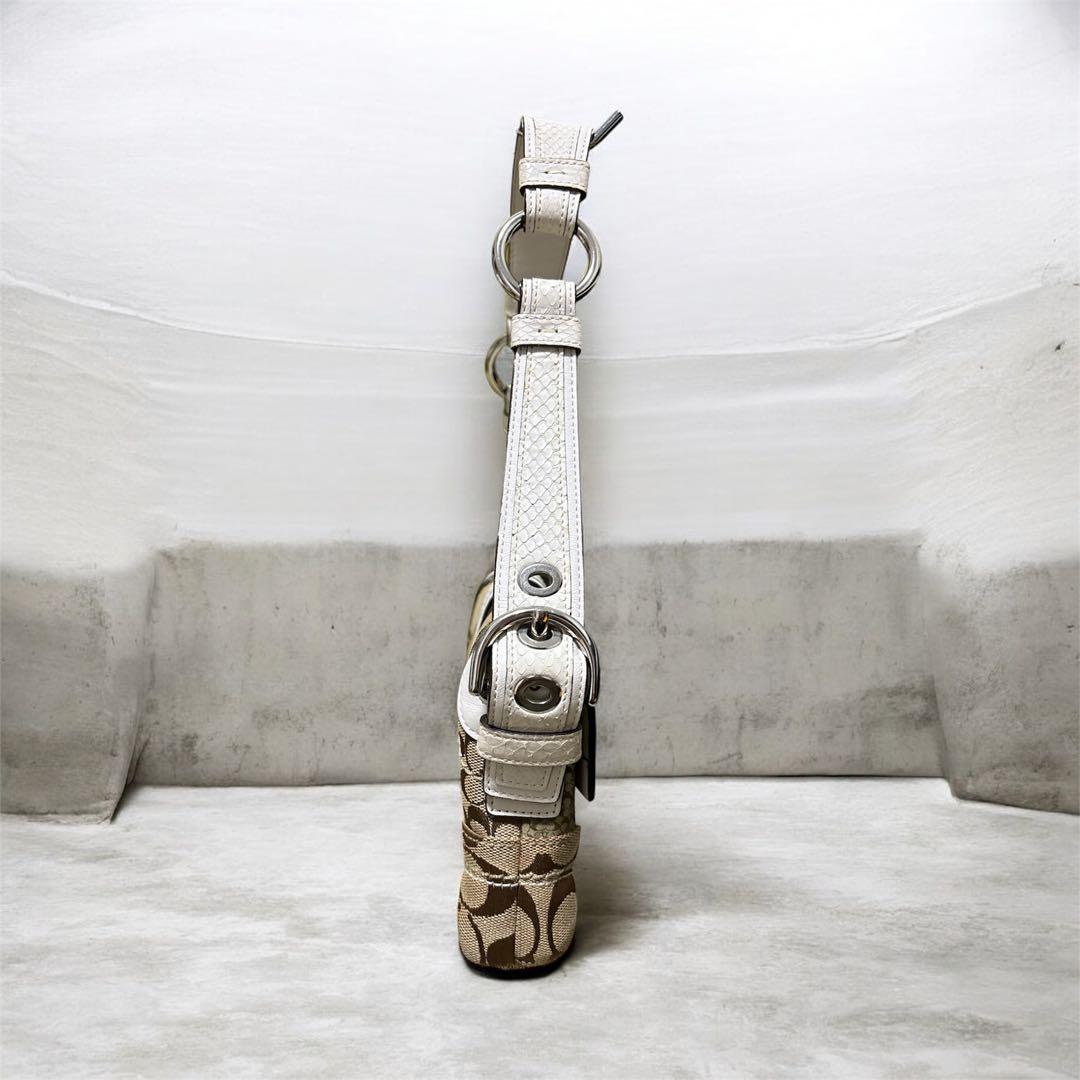 な*み様 【希少】COACH ソーホー パッチワーク シグネチャー パイソン シ