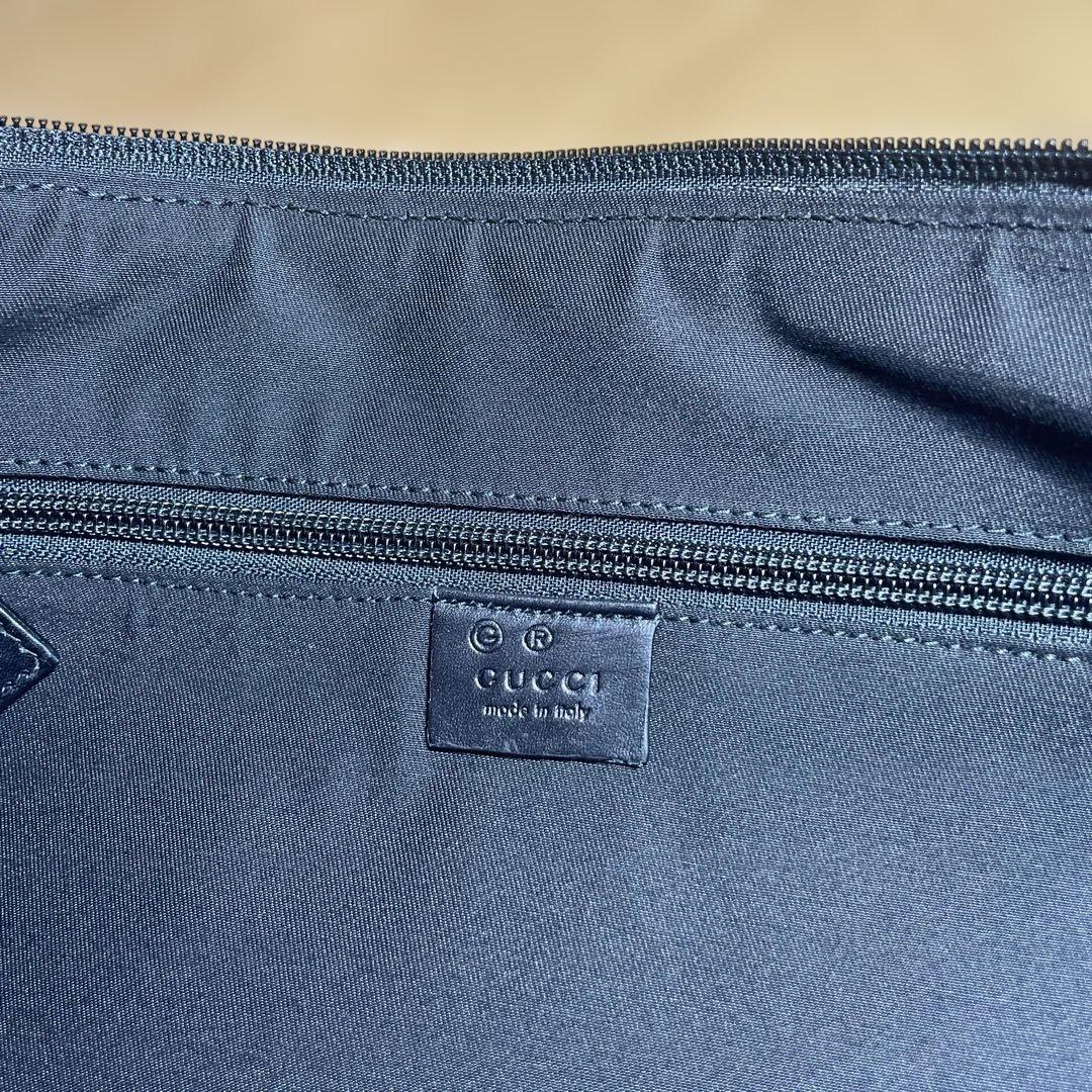グッチキャンパス/GG柄/黒/大きめショルダーバッグ/未使用品GUCCI