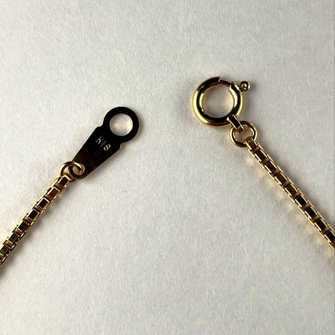 K18ネックレス　18金チェーン　k18ベネチアンネックレス