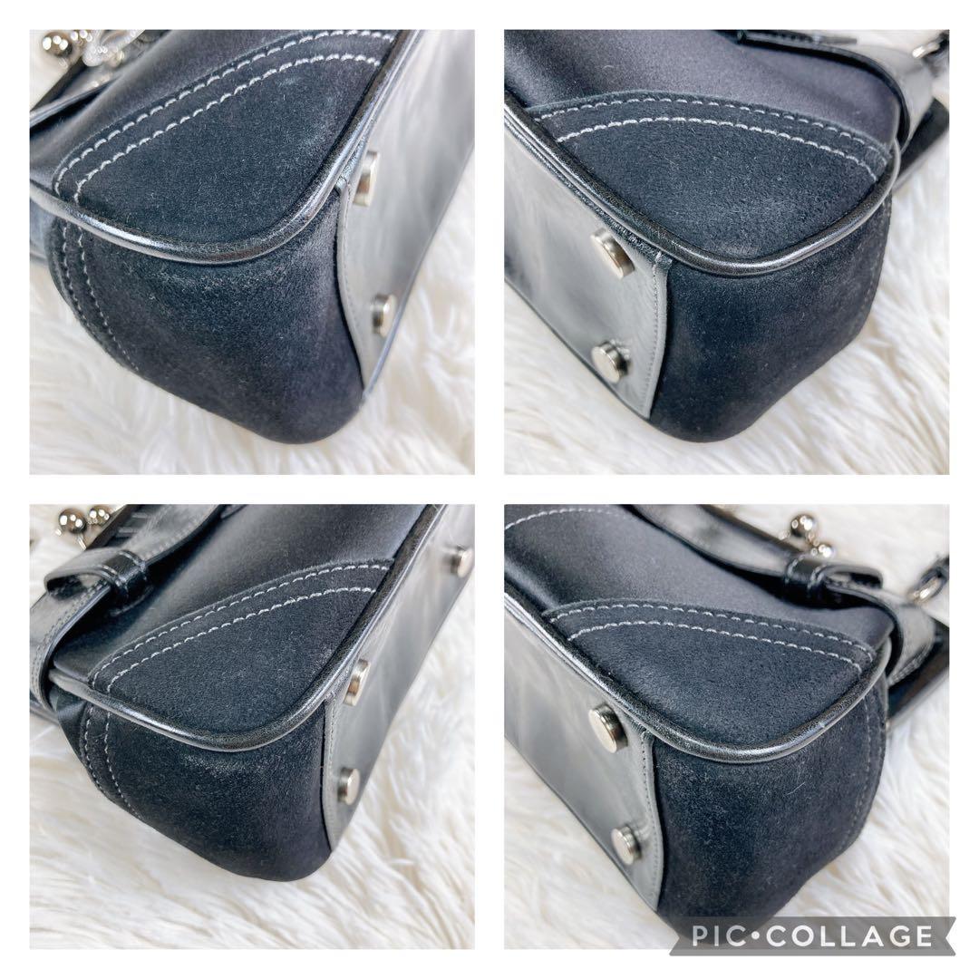 ✨美品✨COACH コーチ　ハンドバッグ　ミニバッグ　がま口　ビジュー　ソーホー