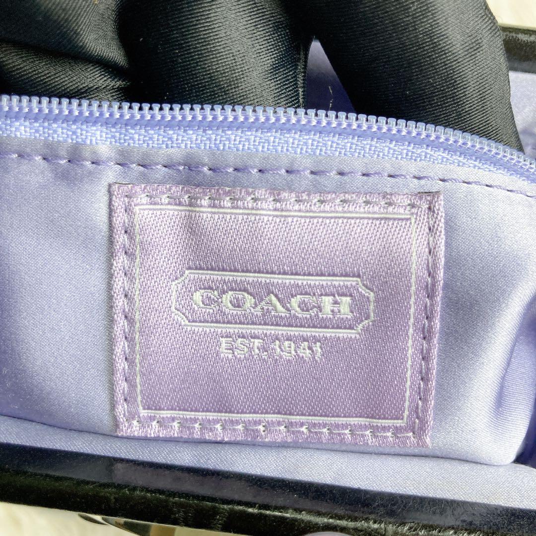 ✨美品✨COACH コーチ　ハンドバッグ　ミニバッグ　がま口　ビジュー　ソーホー