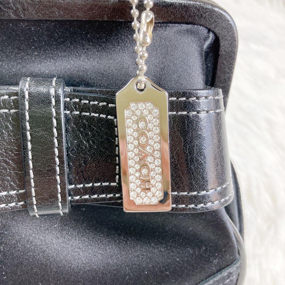 ✨美品✨COACH コーチ　ハンドバッグ　ミニバッグ　がま口　ビジュー　ソーホー