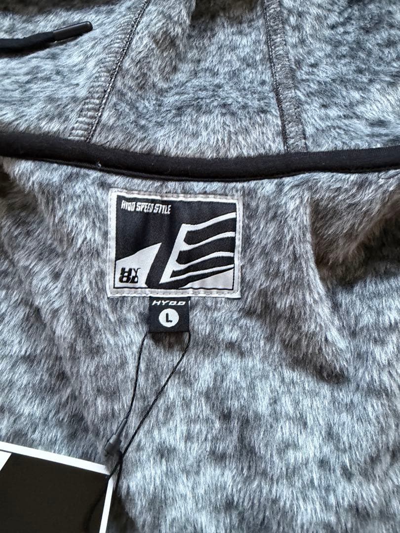 フード付きジャケット L 黒とグレー