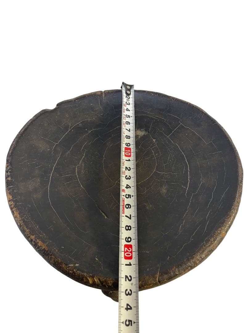 アフリカンスツール 手彫り 椅子 アンティーク　木製 丸型スツール