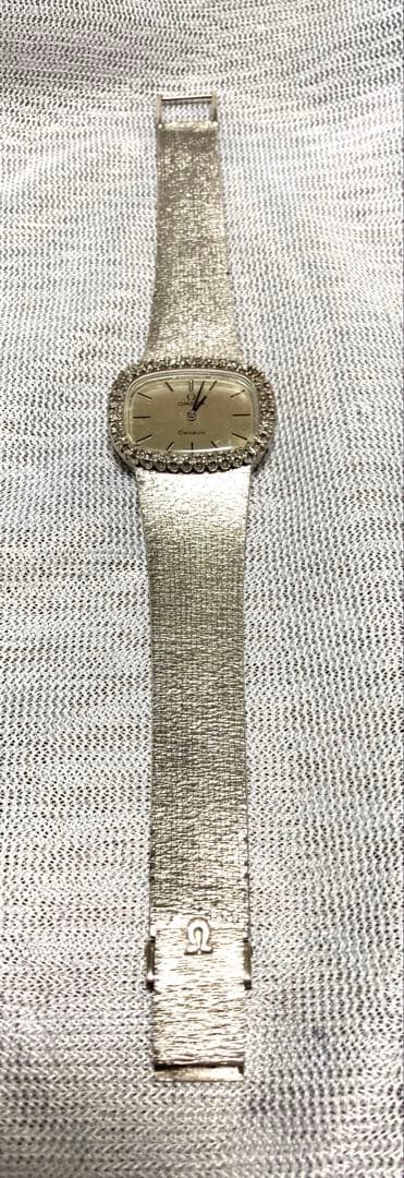 N*n様 オメガ ジュネーヴ ダイヤベゼル 手巻きレディース腕時計【稼働品】