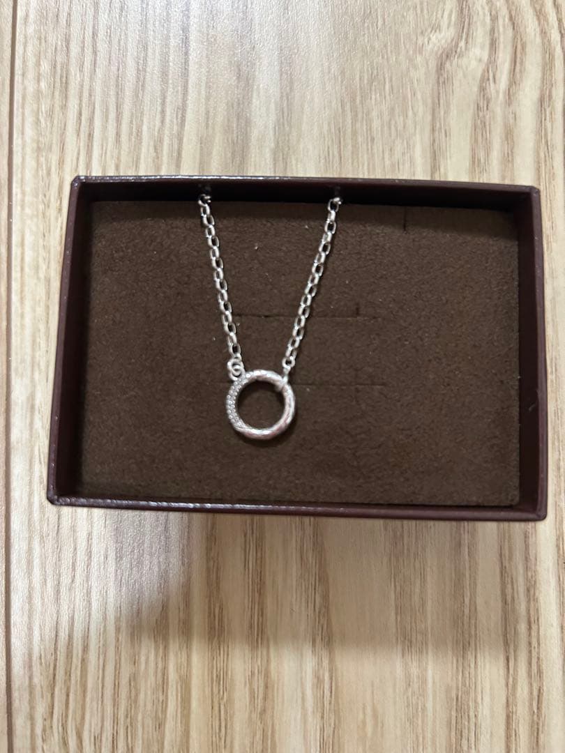 agete（アガット）　シルバーダイヤモンドネックレス