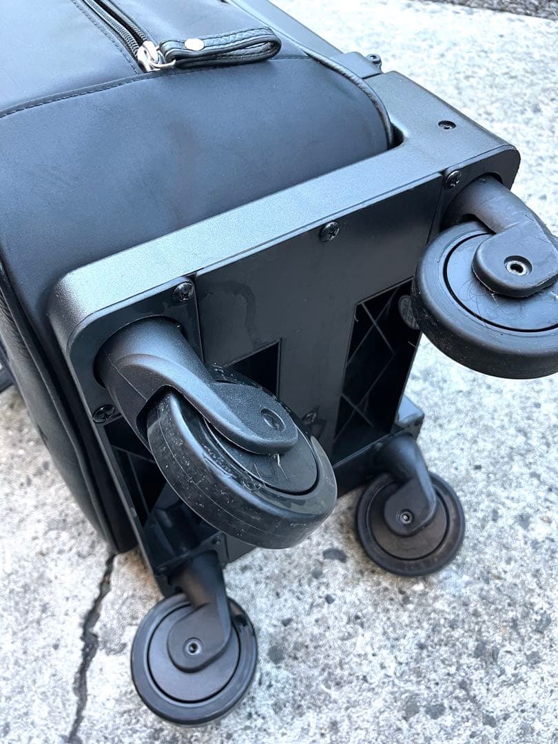 スワニーリニーエ D-597　ブラック4輪ストッパーショッピングカート