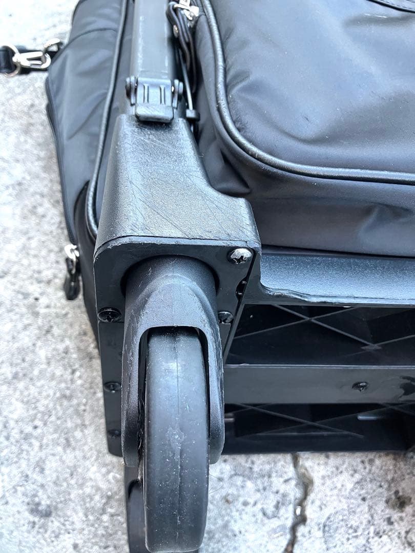 スワニーリニーエ D-597　ブラック4輪ストッパーショッピングカート