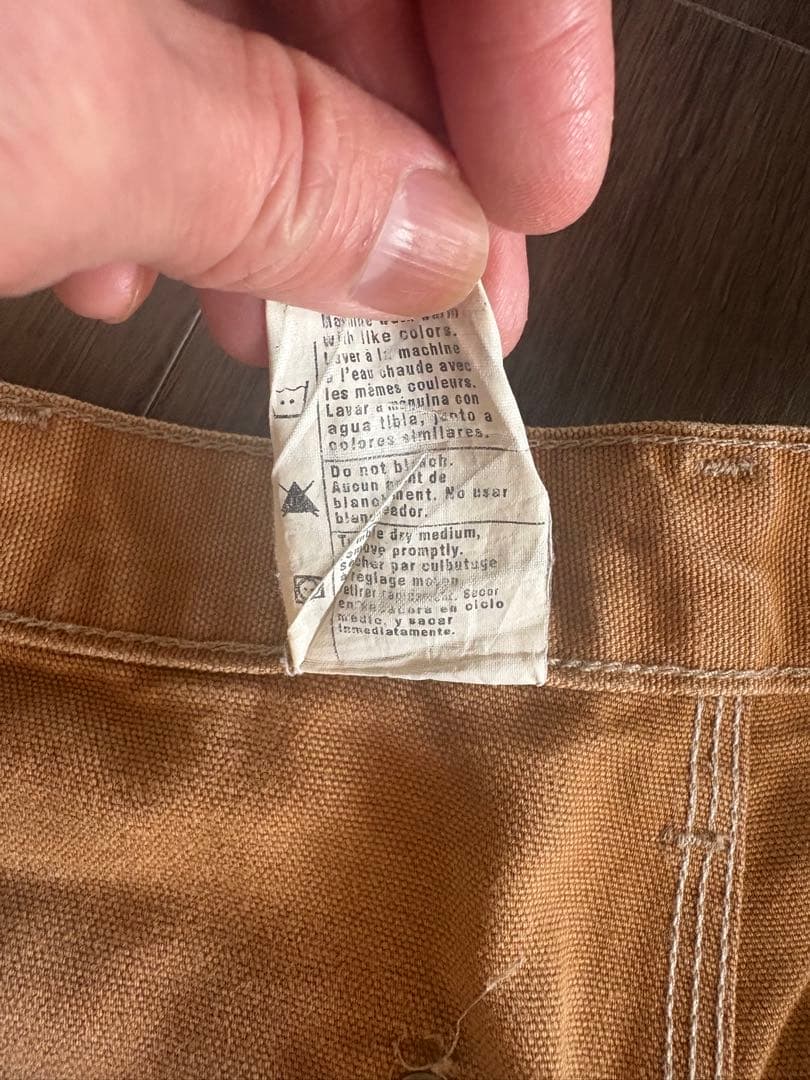 希少サイズ33 USA製 ビンテージ カーハート ダブルニー ペインターパンツ