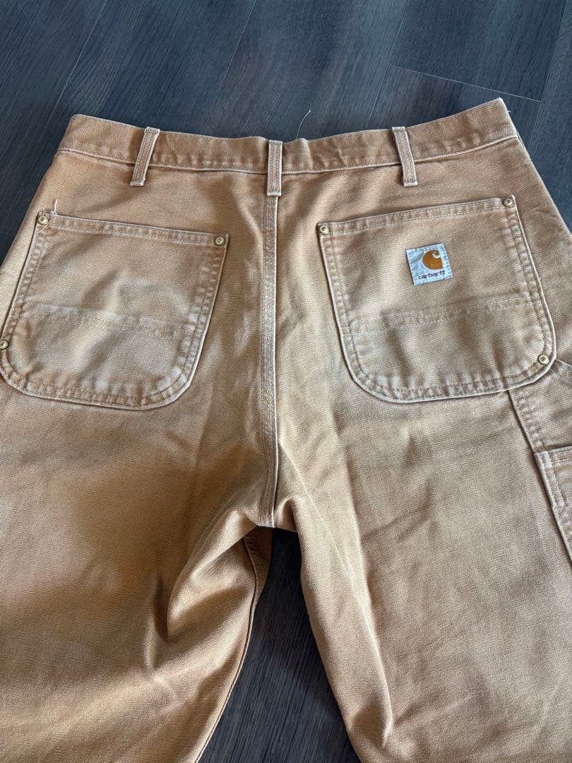 希少サイズ33 USA製 ビンテージ カーハート ダブルニー ペインターパンツ